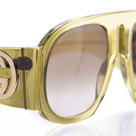 gucci sunglasses for big heads|authentic Gucci oversized sunglasses.